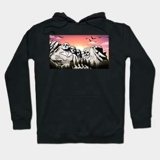 Mount Rushmore sunset Hoodie